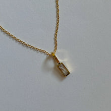 Load image into Gallery viewer, Necklace - Delicate Clear Stone Layering Necklace - Gold