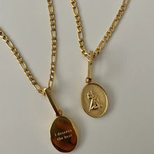Load image into Gallery viewer, Necklace - 'I Deserve The Best' Affirmation Necklace - Gold