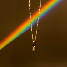 Load image into Gallery viewer, Necklace - Delicate Clear Stone Layering Necklace - Gold